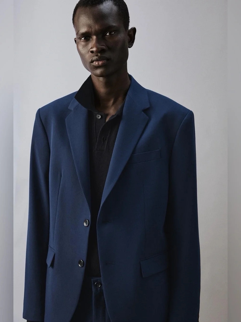 NWT Zara Comfort Suit Jacket in “Ink Blue”